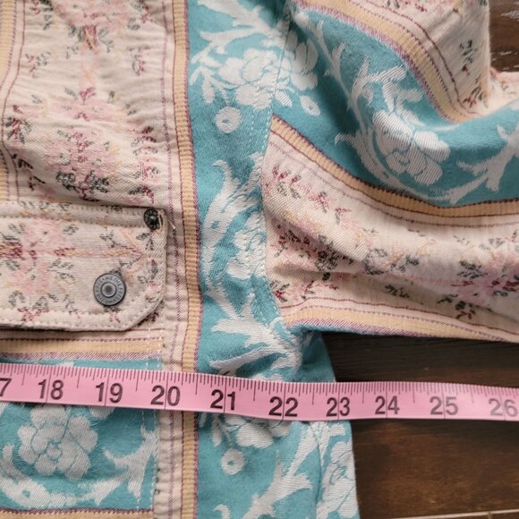 Free People Wonderland Fog Jacquard Shirt Womens S Boho Chic Grandmacore Vintage - Picture 7 of 8